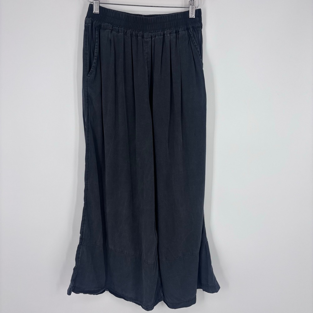 Silence + Noise Urban Outfitters Wide Leg Gaucho Pants Women S Black Flowy Boho